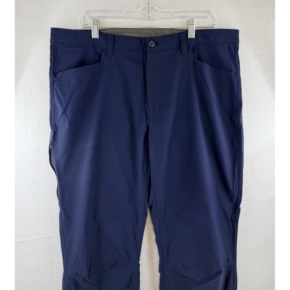Eddie Bauer Tech Pants Mens 38x28 Navy Stretch Hiking Outdoor